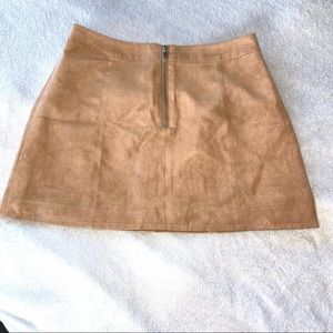 ‼️Closet Clean Out Sale Tan Suede Skirt